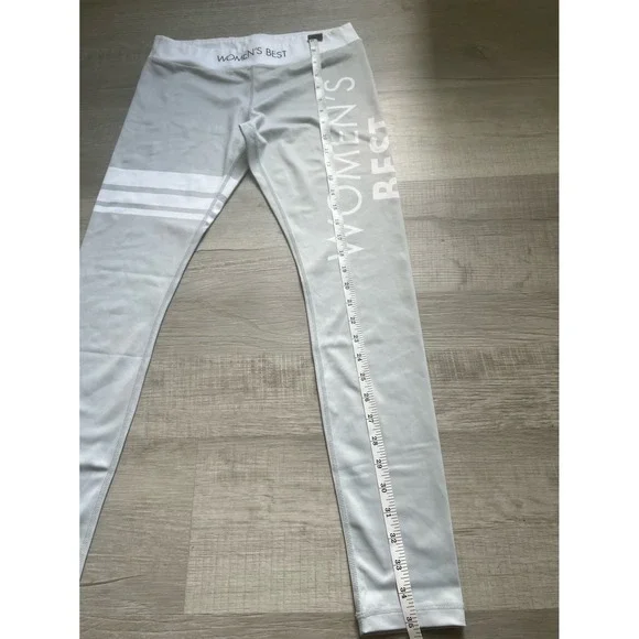 Like‎ new Women's best medium white gray Leggings - Picture 9 of 12